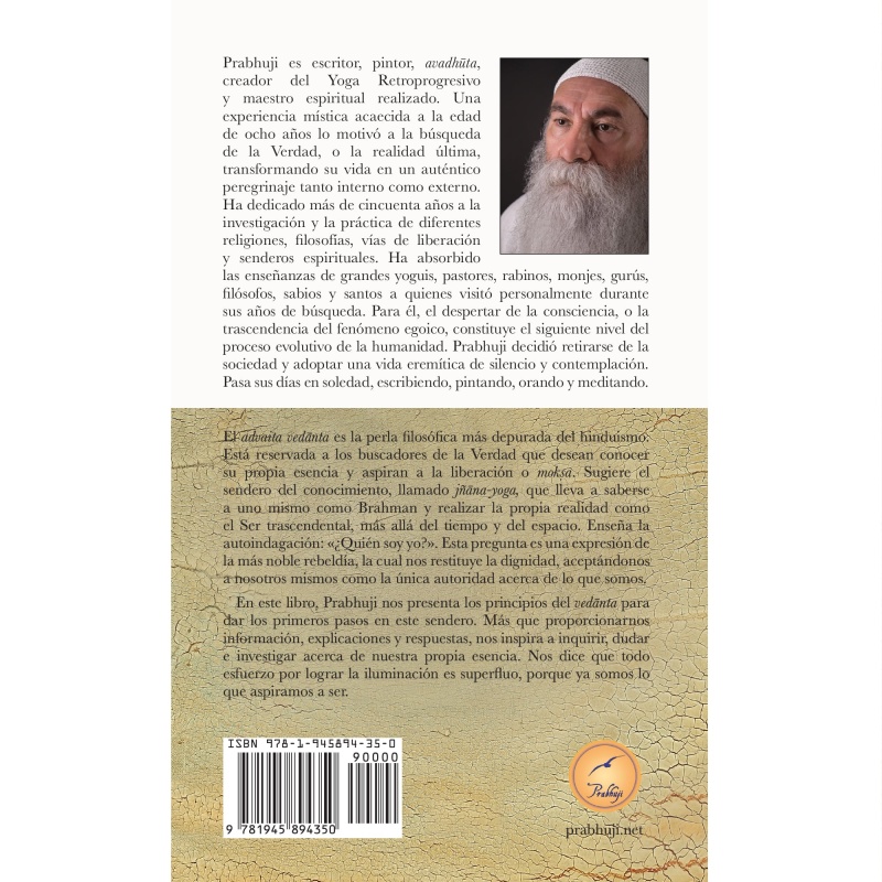 Advaita Vedanta - Ser El Ser Con Prabhuji (Hard Cover - Spanish)