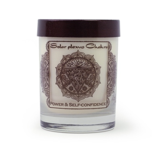 Solar Plexus Chakra Manipura Soy Candle for Power and Self-Confidence