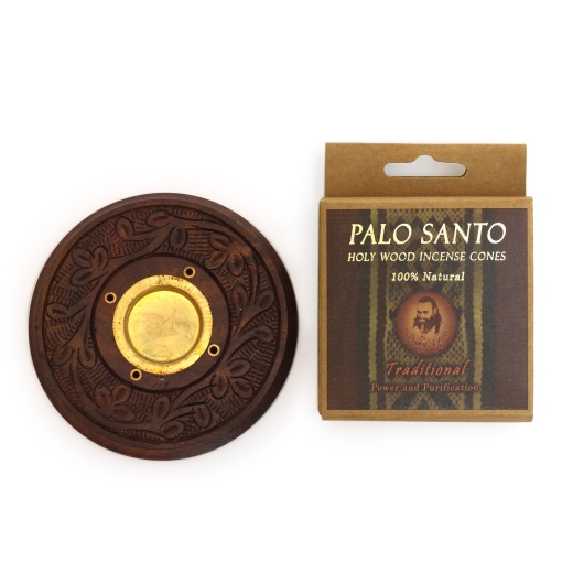 Palo Santo Traditional Cones with Burner - Prabhuji's Gifts