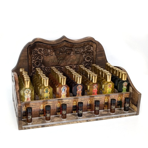 Wholesale Opening Bundle - Attar Oil - Display Rack With Complete Line 0.5 Oz (15 Ml) - 49 Bottles