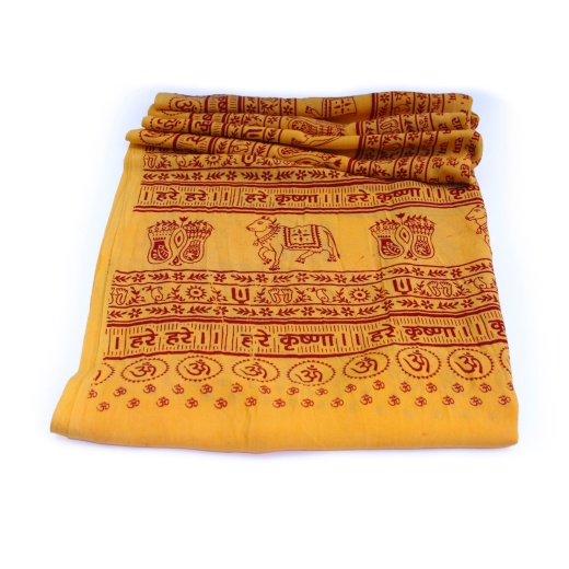 Maha Mantra Yellow Large Meditation Yoga Prayer Shawl