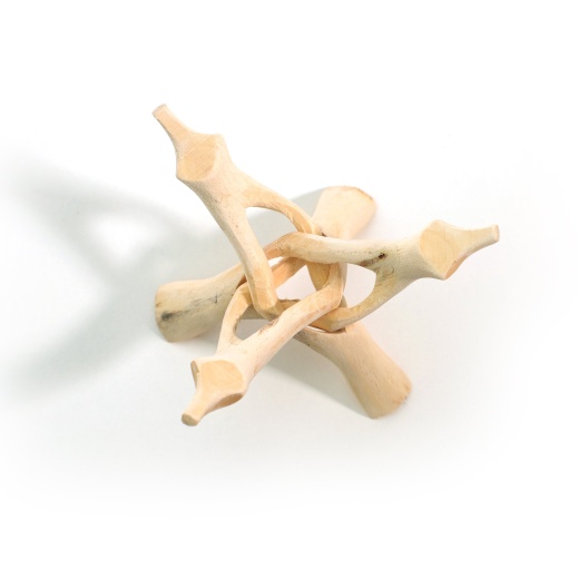 Tripod 6" Natural Eucalyptus Wood (Fits Abalone Shells 5-7")