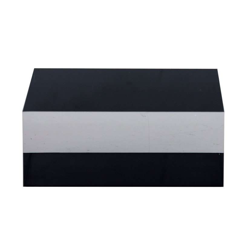 Onyx Lucite Square Stand 5"X2" (Set Of 2)