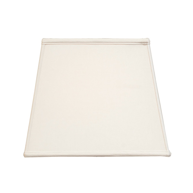 Off White Square Tapered Hardback Shade
