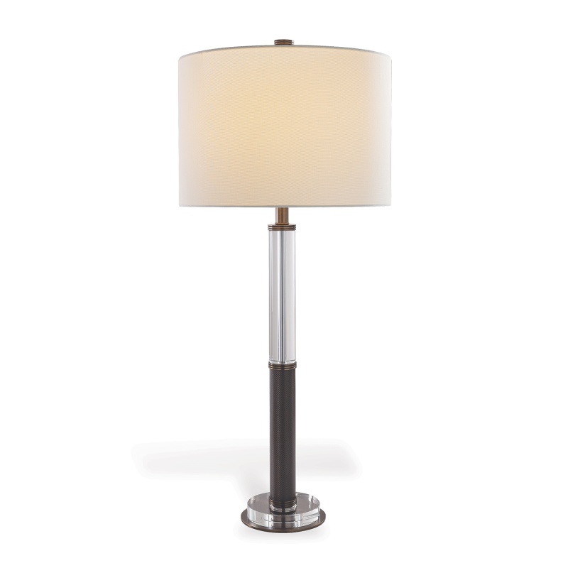 Reynolds Crystal / Bronze Lamp