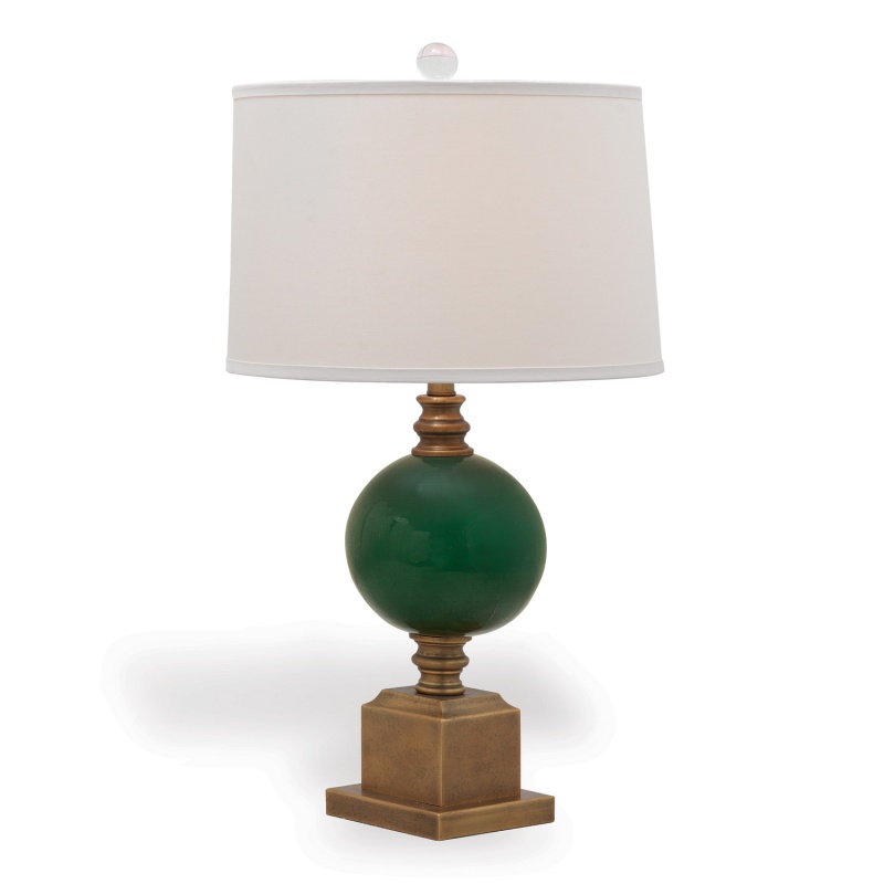 Rutherford Emerald Lamp 30"h