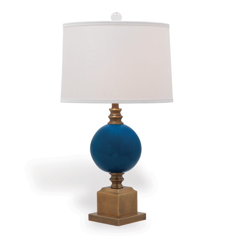 Rutherford Turquoise Lamp 30"h