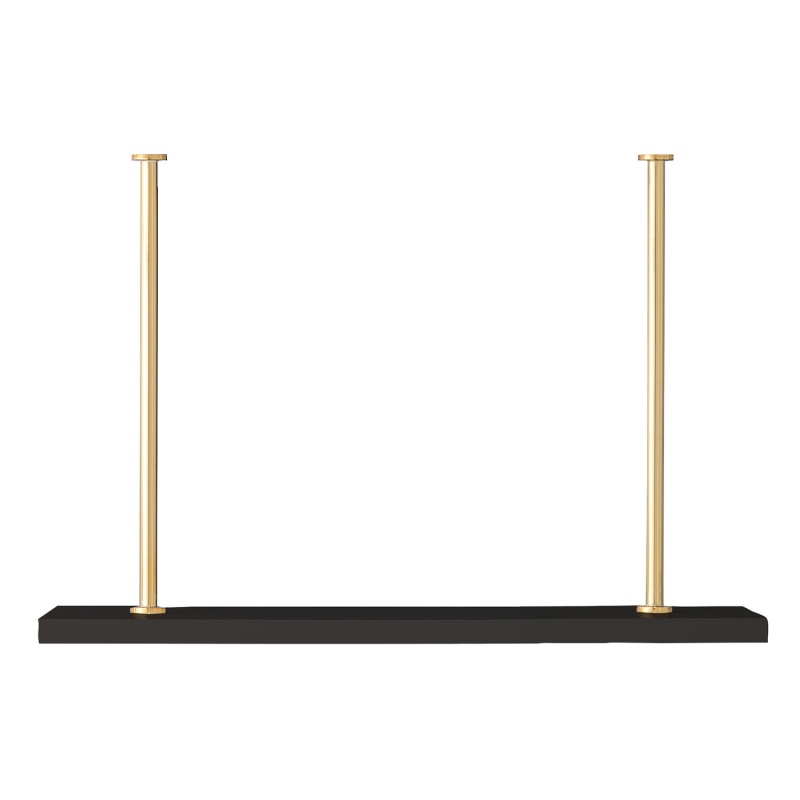 Marais Additional Shelf Black/Gold Kit 24"w