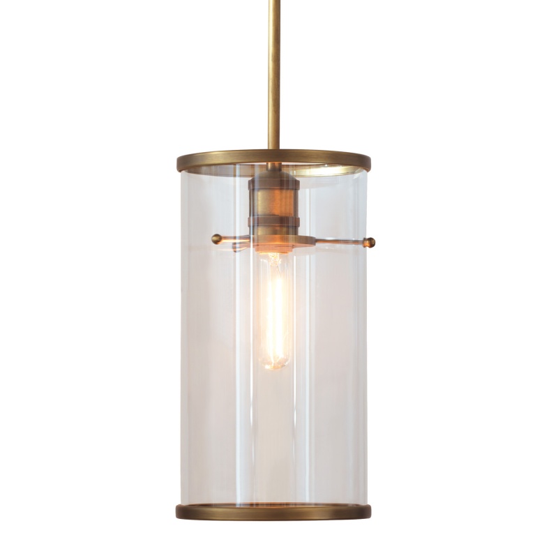 Cassidy Brass/Clear Pendant With Pole