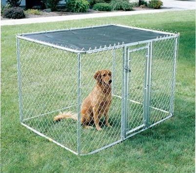 Chain Link Portable Dog Kennel