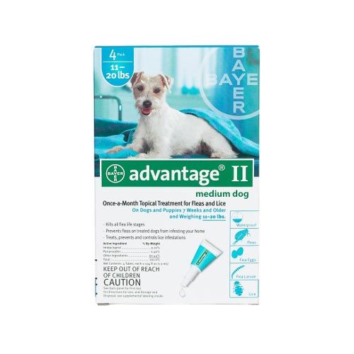 Flea Control For Dogs And Puppies 11-20 Lbs 4 Month Supply