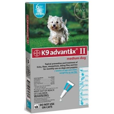 Flea And Tick Control For Dogs 10-22 Lbs 6 Month Supply