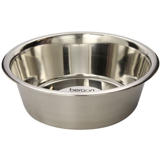 Bergan Stainless Steel Bowl 17 Cups - Dog Food and Water Bowl