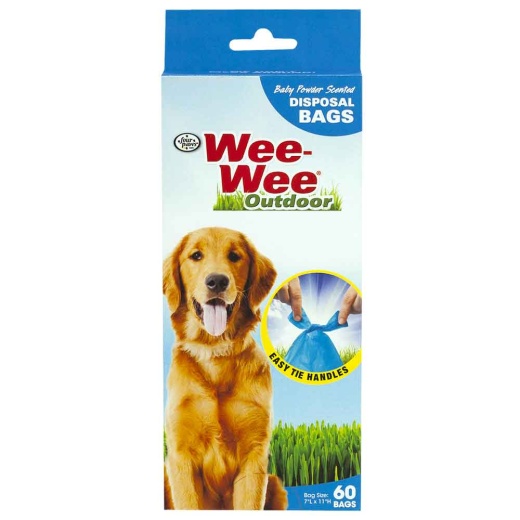 Wee-Wee Scented Dog Waste Bags - 60 Count