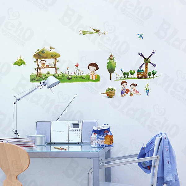 Village 2 Wall Decals Stickers Appliques