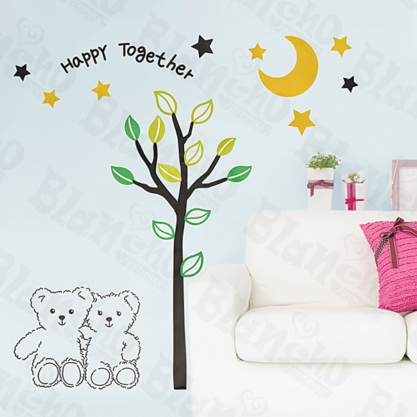 Happy Together Medium Wall Decals Stickers Appliques