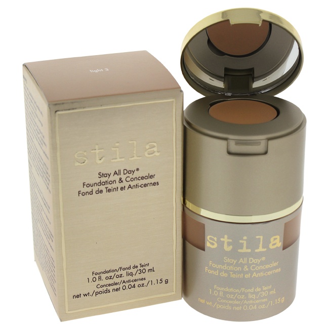 Stay All Day Foundation And Concealer - 3 Light By Stila For Women - 1 Oz Makeup