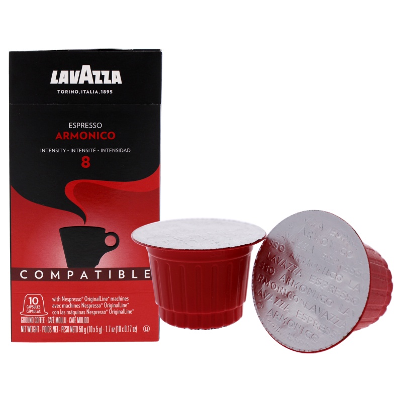 Espresso Armonico Ground Coffee Pods By Lavazza For Unisex - 10 X 0.17 Oz Coffee