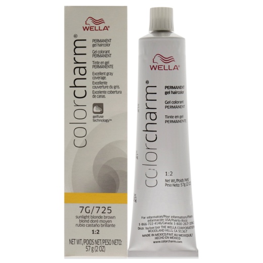Wella Color Charm Permanent Hair Color Gel - 725 7G Sunlight Blonde Brown
