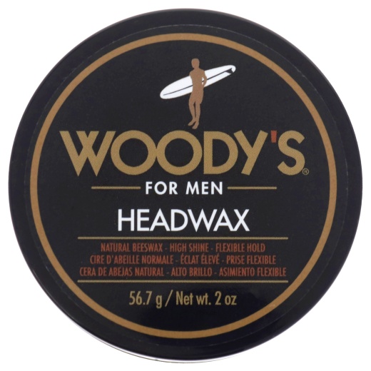 Woodys Headwax Natural Beeswax Pomade for Men - 2 Oz