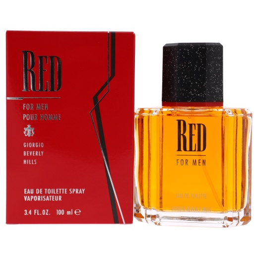 Red by Giorgio Beverly Hills for Men - 3.4 Oz Edt Spray