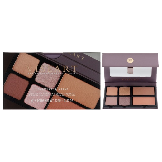 Fleurette Coeur Face Palette by Viseart Paris for Women - 0.42 Oz Makeup