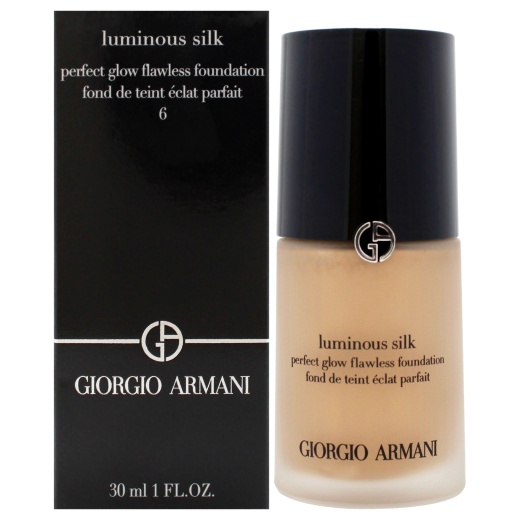 Luminous Silk Foundation - 6 Medium-Warm by Giorgio Armani for Women