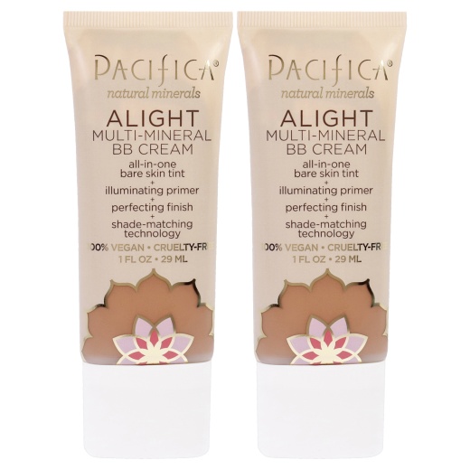 Pacifica Alight Multi-Mineral BB Cream - 3 Dark, 1 Oz, Pack of 2