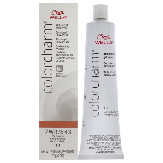 Wella Color Charm Permanent Hair Color Gel - 7Wr 643 Tan Blonde