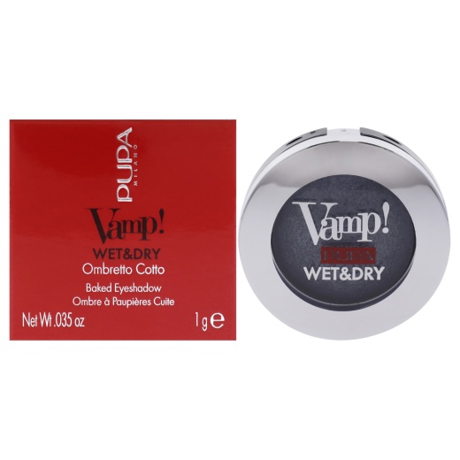 Pupa Milano Vamp! Wet And Dry Baked Eyeshadow - 305 Anthracite Grey
