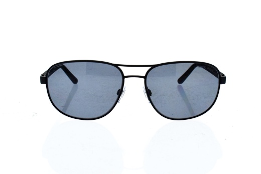 Giorgio Armani AR 6036 3136-81 Black Rubber-Grey Polarized Sunglasses for Men