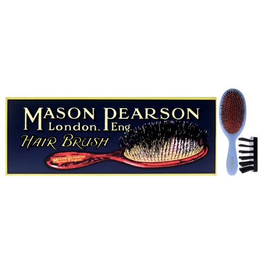 Mason Pearson Junior Bristle and Nylon Brush - Bn2 Blue - 2 Pc Hair Brush Set
