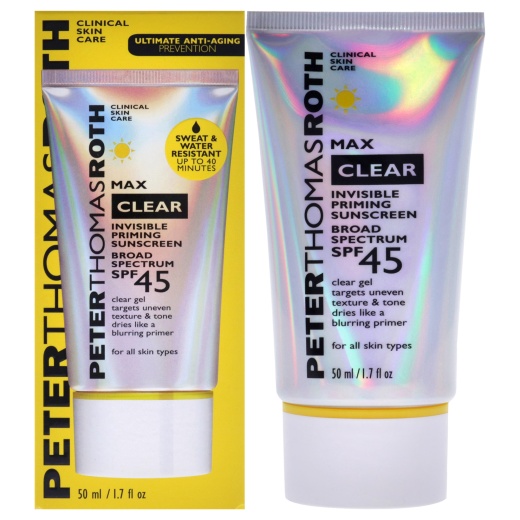 Clear Invisible Priming Sunscreen SPF 45 by Peter Thomas Roth