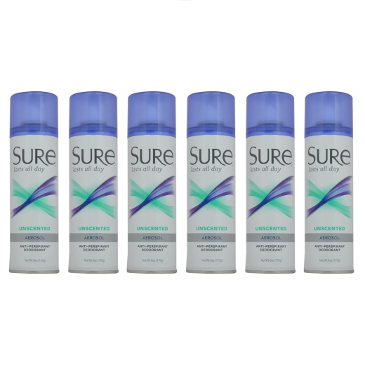 Aerosol Unscented Anti-Perspirant and Deodorant by Sure
