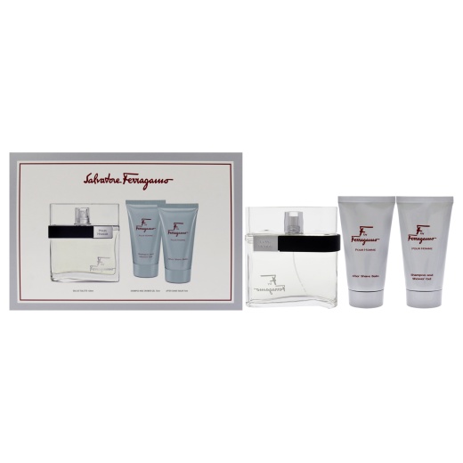 F By Salvatore Ferragamo For Men - 3 Pc Gift Set