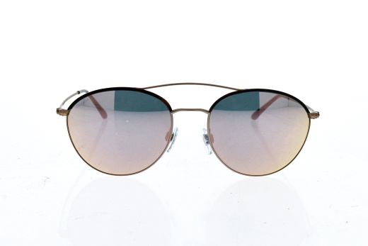 Giorgio Armani AR 6032J 3004-4Z Frames Of Life Matte Bronze-Grey Rose Gold Sunglasses for Women
