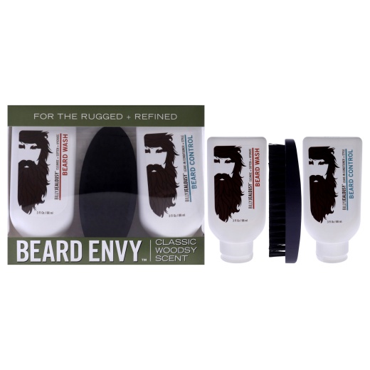 Beard Envy Kit by Billy Jealousy for Men - 3Pc Beard Care Set