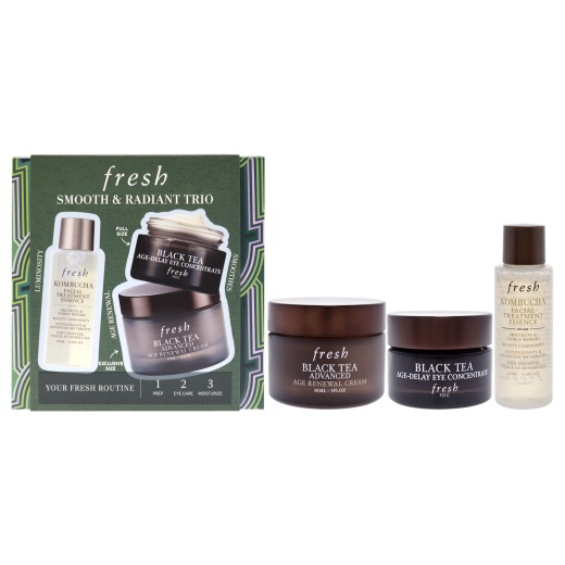 Smooth And Radiant Trio By Fresh For Women - 3 Pc Facial Treatment Set