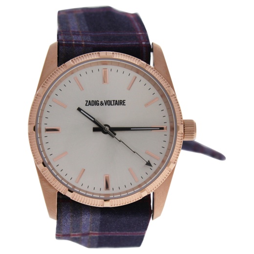 ZVF203 Rose Gold-Purple Multicolor Cloth Bracelet Watch by Zadig & Voltaire for Women - 1 Pc Watch