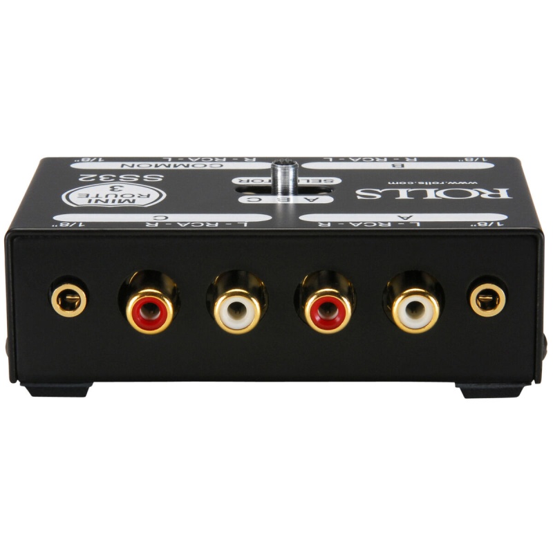 Rolls Ss32 Miniroute 3 Passive Stereo Signal Switcher 3 In/1 Out