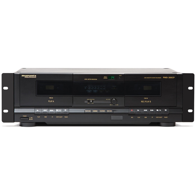 Marantz Pmd-300Cp Rack Mount Dual Cassette Player / Recorder With Usb