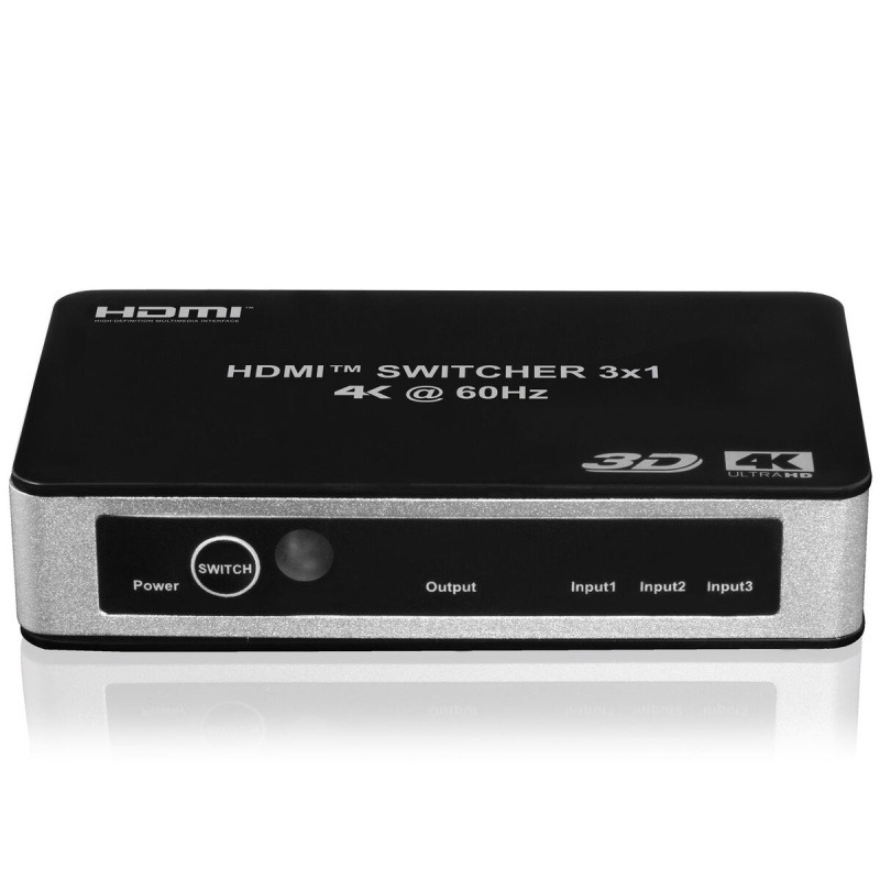 Hdmi 2.0 Premium 4K 60 Hz 3-Input 1-Output Hdcp 2.2 Switch With Ir