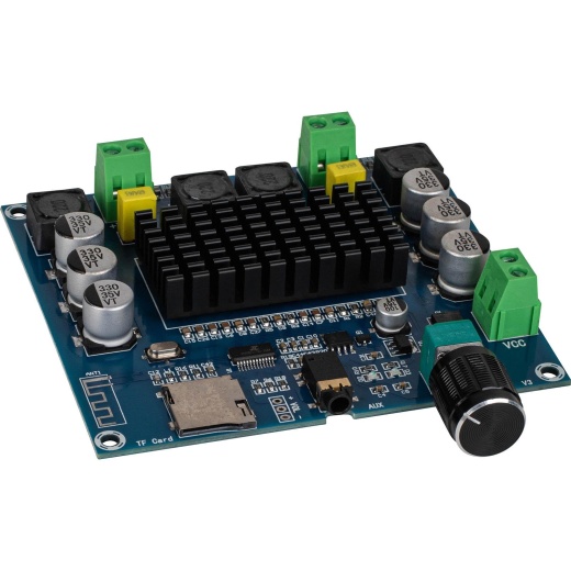 2 X 100W Bluetooth 5.0 TDA7498 Amplifier Board with Micro SD Card Reader