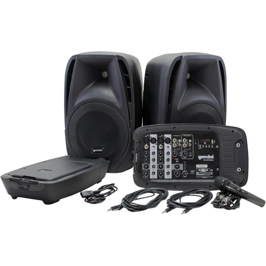 Gemini Es-210Mxblu 10" Portable Pa System Pair