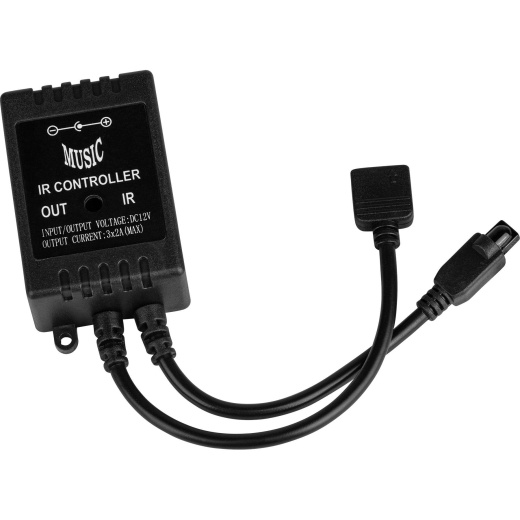 RGB LED Music Activated Control Unit with 20-Key IR Remote