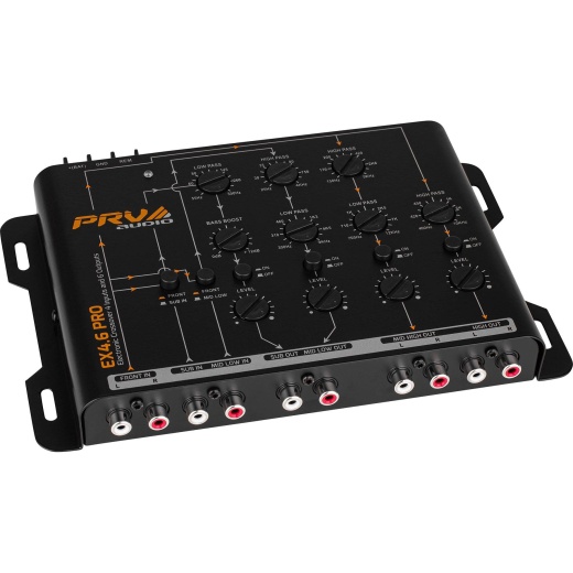 Prv Audio EX4.6 Pro Car Audio 4-Way Electronic Crossover