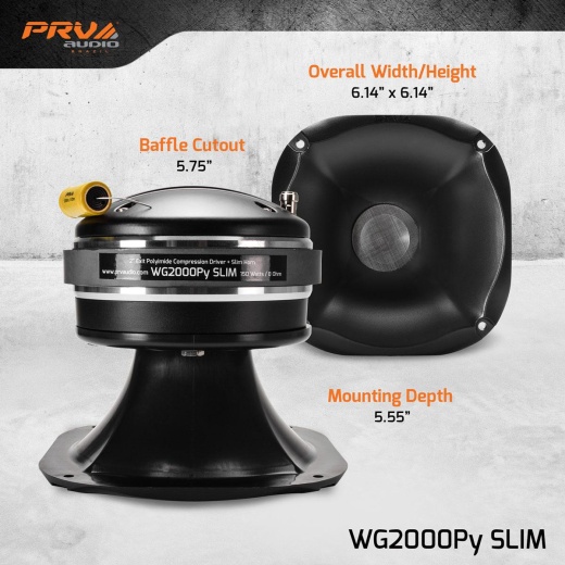 Prv Audio WG2000PY Slim 2" Compression Horn Driver