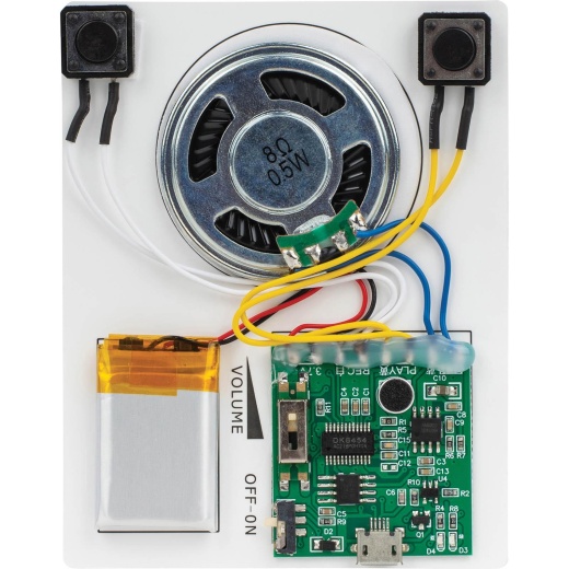 Voice/Mp3 Record and Playback Board Kit with Li-Poly Battery and USB Cable for STEM and DIY Projects