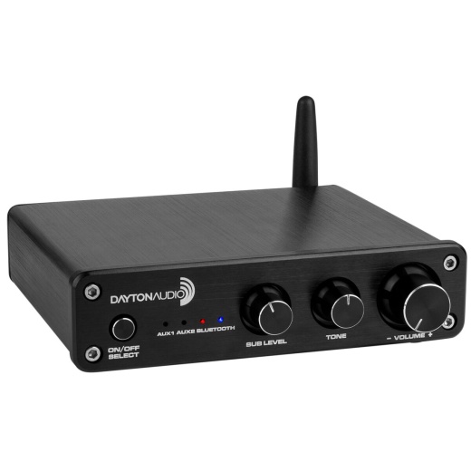 Dayton Audio DTA-2.1BT 100W Class D 2.1 Amplifier With Bluetooth And Power Supply