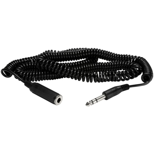 Parts Express 1/4" Stereo Headphone Extension Cable 25 Ft. Coiled